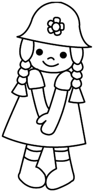 Poupée 11 - Coloriages divers - Coloriages - 10doigts.fr